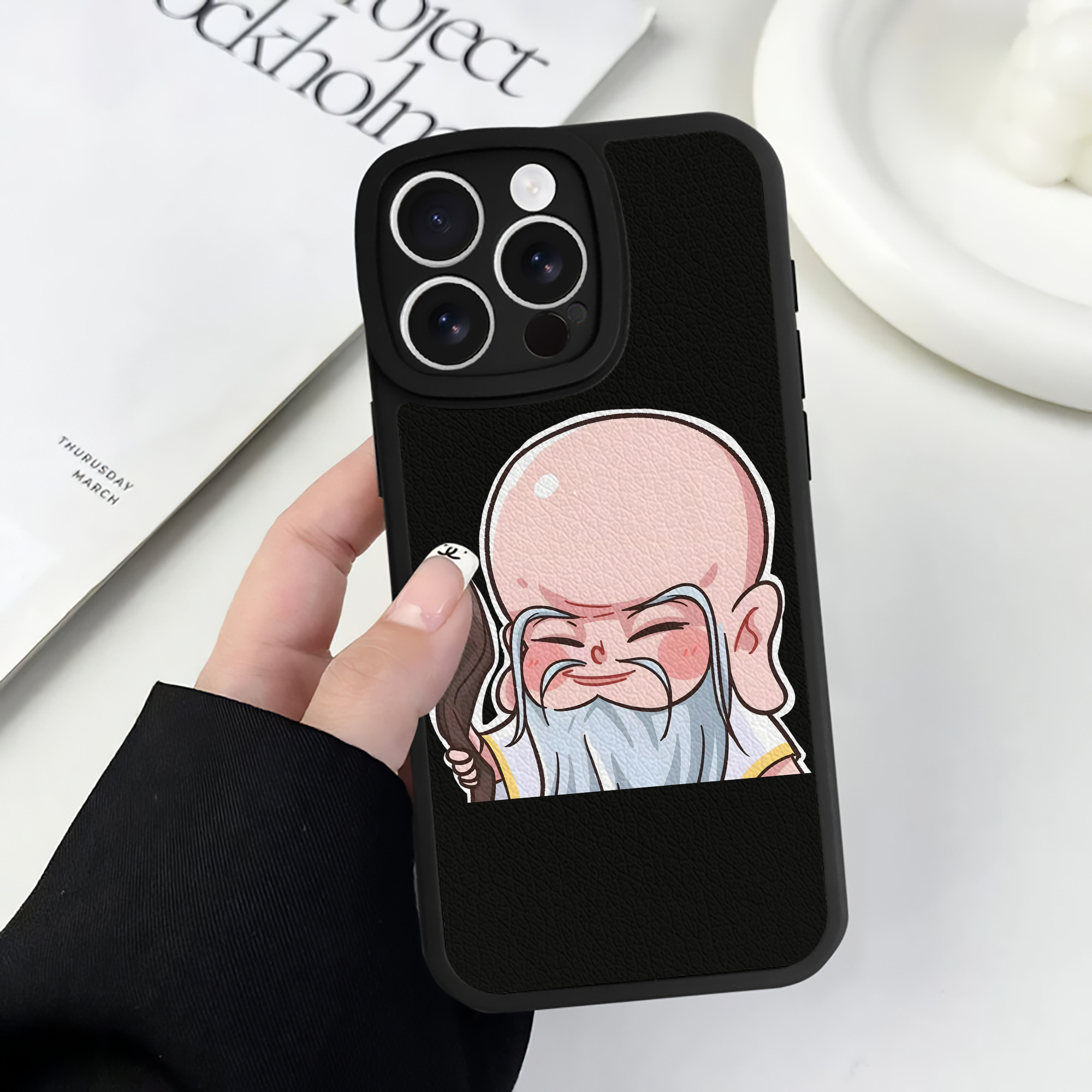 （画像用） Ne Zha 2 ナタ 魔童の大暴れ 【iPhone 16シリーズ対応】シリコンスマホケース（レザー調） 材質：シリコン